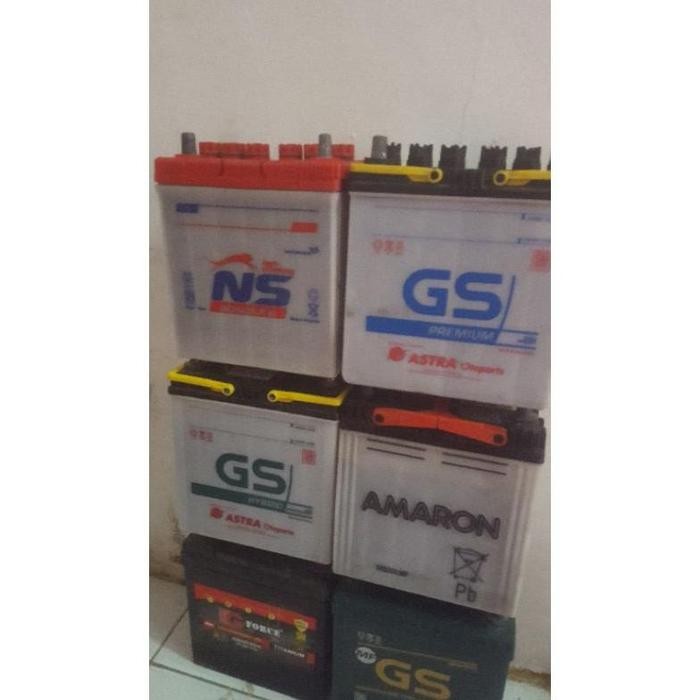 aki bekas bagus untuk mobil dan inverter ns40z/L 45ah ns60/z/L/R