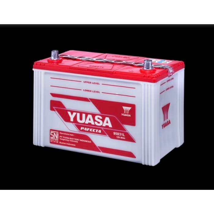 Accu Mobil / Aki Basah / Aki Yuasa Pafecta 95D31L 12V 80Ah