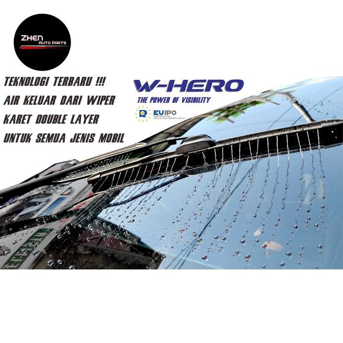 W-Hero Premium Spraying Wiper Universal / Silicone Wiper / Frameless Wiper / Full Set Silicone Wiper