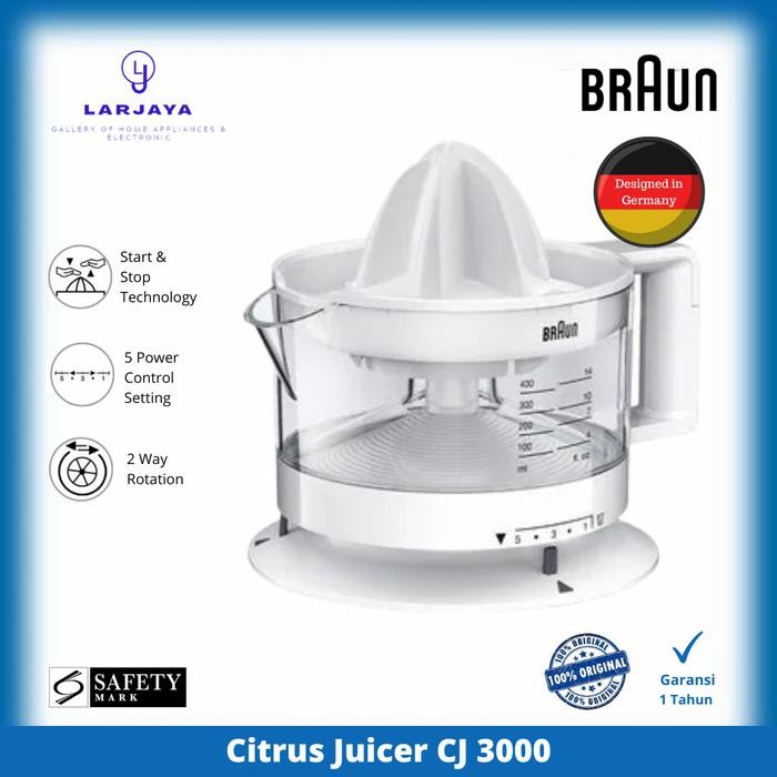 Braun Citrus Juicer CJ3000 Perasan Jus Jeruk Listrik CJ3000