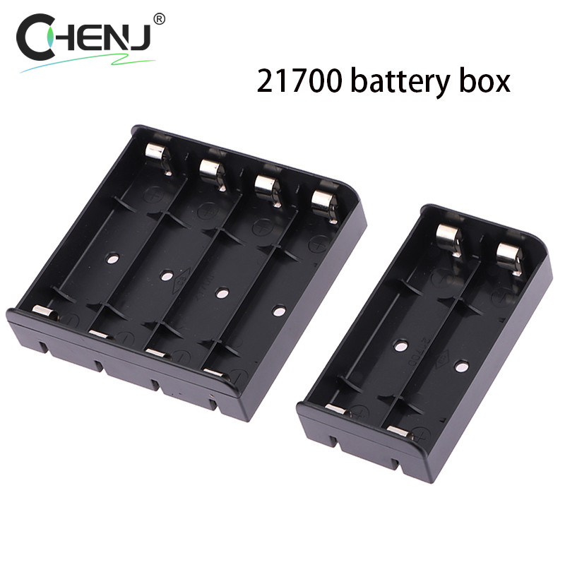 PCB Plug-in Board ABS Fireproof Power Bank Cases 2X 4X 21700 Battery Holder Storage Box Case 2 4 Slo