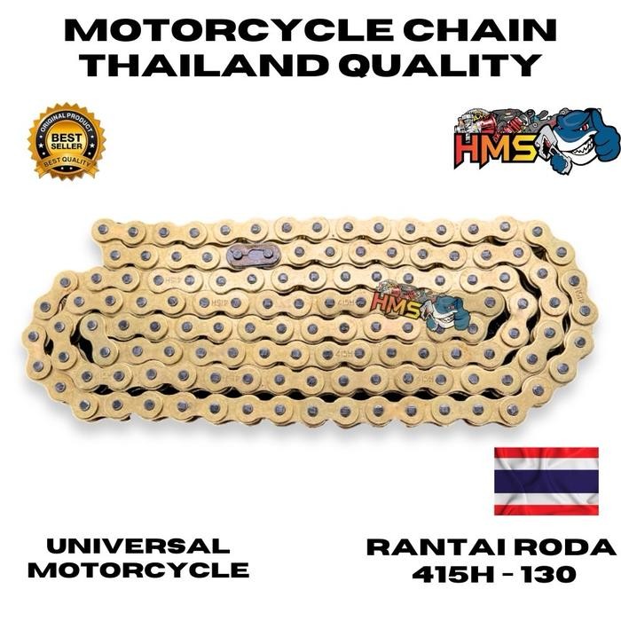 Yukngegas ( ) Rante Rantai Gold Emas 415 H 415H Thailand 130 L Thailand Pnp Untuk Gear Sss 415