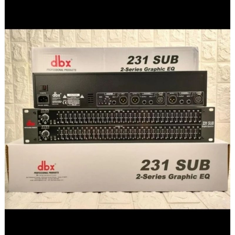 EQUALIZER 231 PLUS SUBWOOFER 231+ EQUALISER BARU