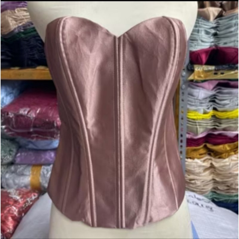 Awet Kamisol Jumbo/Longtorso/Bustier Satin/Kemben Daleman Kebaya/Tulang 10/Apok