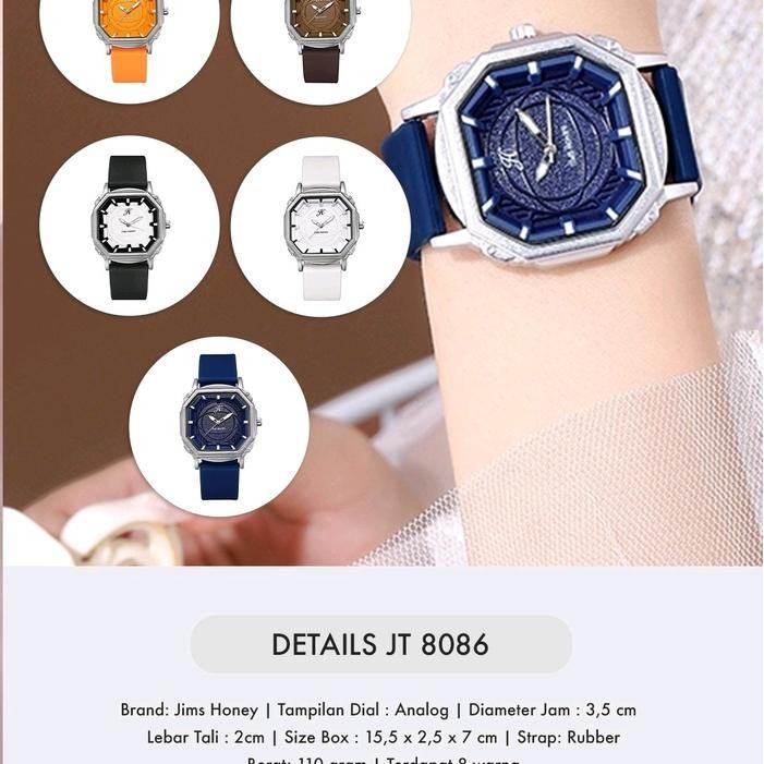 Femmora- Jims Honey H 8086 Jam Tangan Wanita Original Freebox Rubber