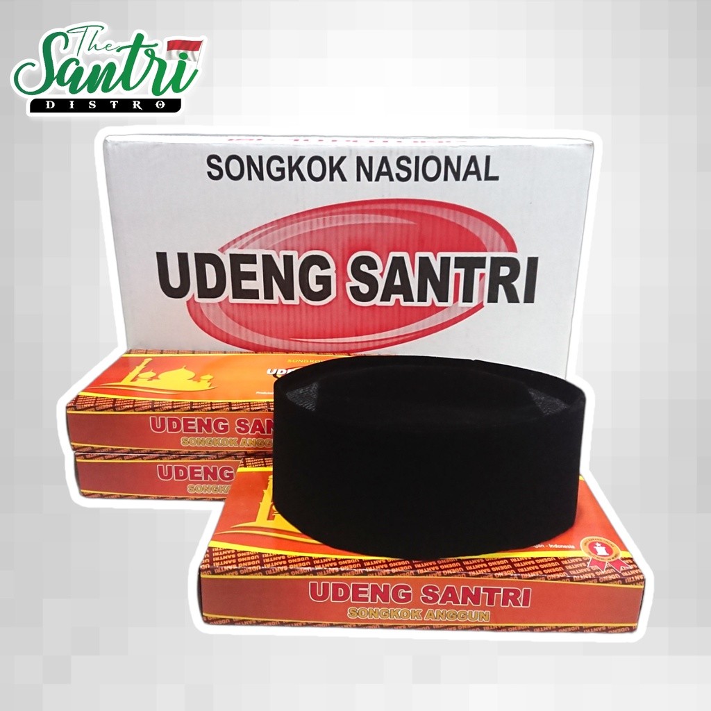 Gratong Songkok Udeng Santri / Songkok Hitam Polos / Songkok Dewasa / Peci Hitam / Songkok Hitam /