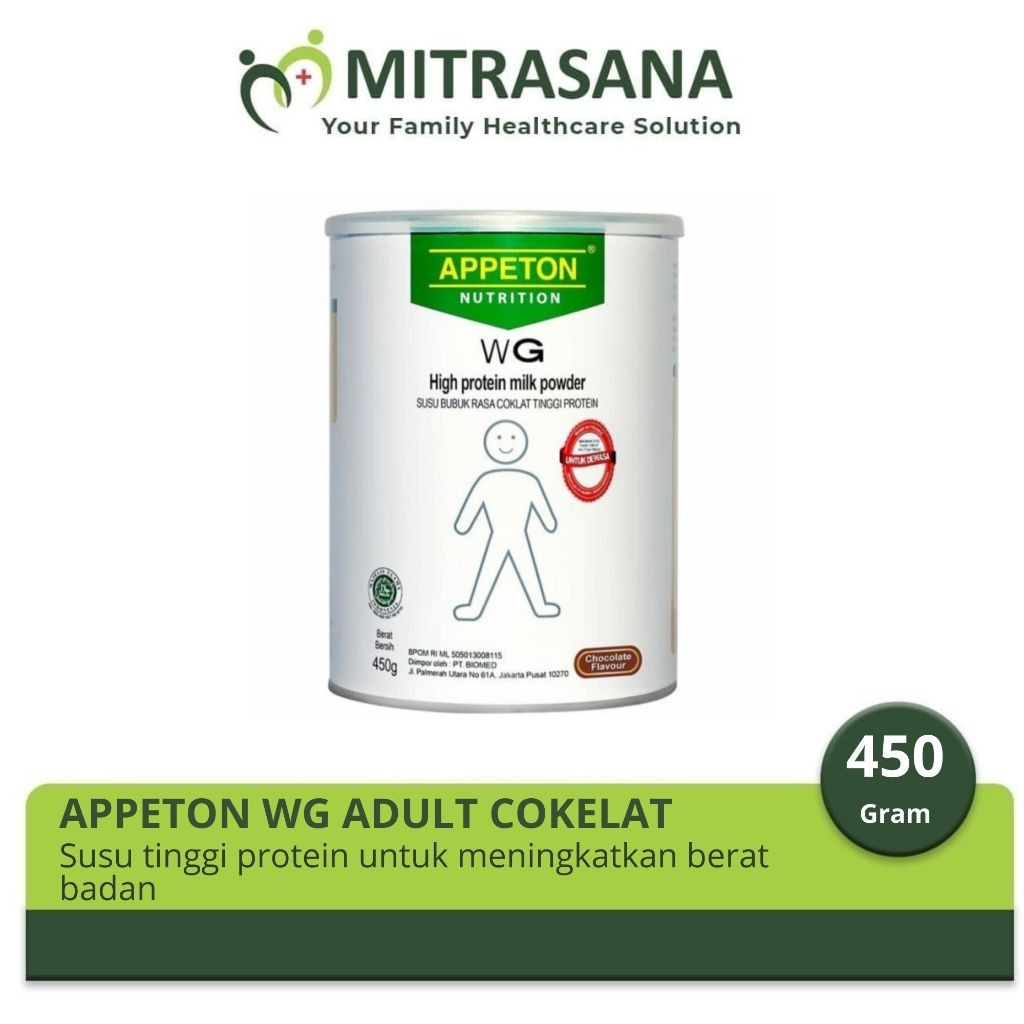 

APPETON WEIGHT GAIN ADULT COKELAT 450 GRAM 100% ORIGINAL