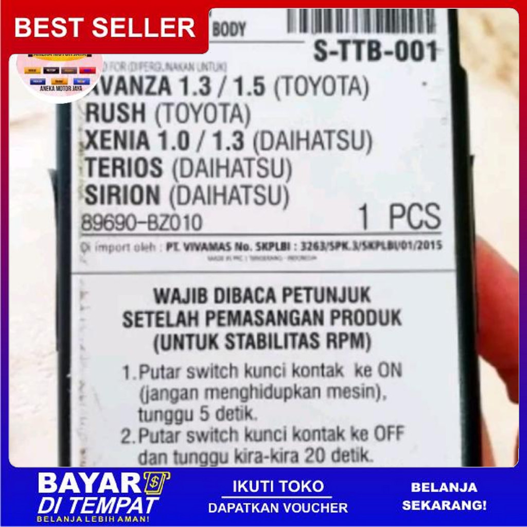 FREE ONGKIR ISC SWITCH ACTUATOR XENIA 1.0 1.3 AVANZA 2004-2015 STECKER BISA COD