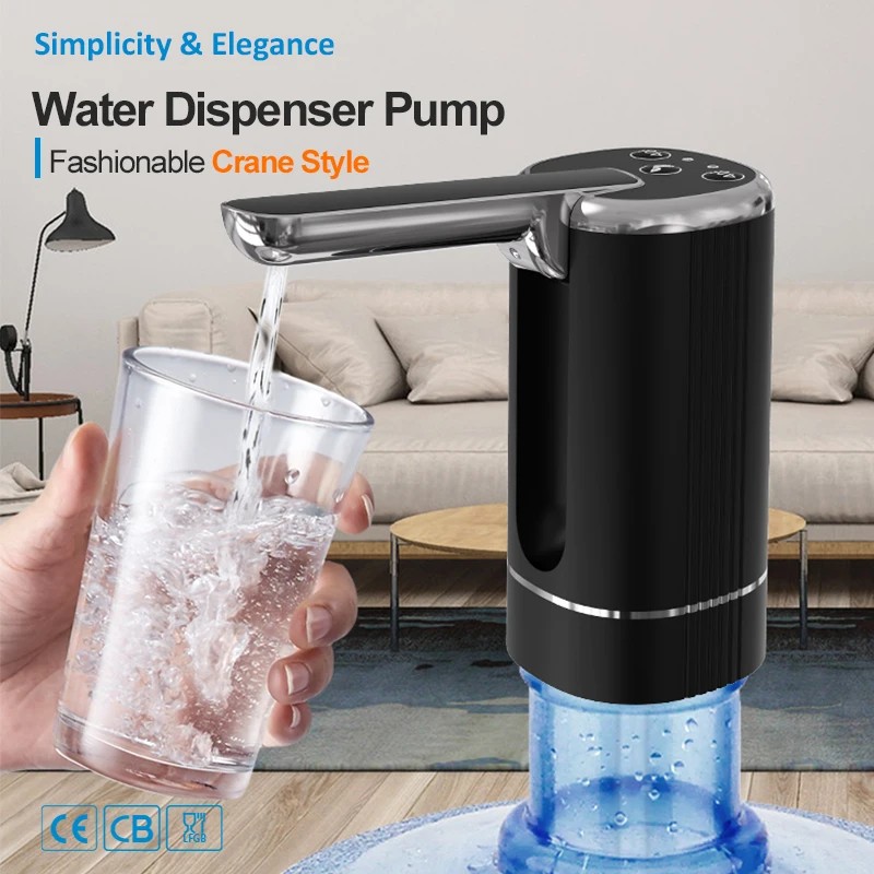 Water Dispenser Water Pump Electric Bottle Pump Mini Portable Water Pump Usb Foldable Household Auto