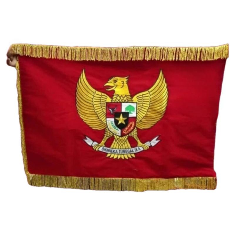 BENDERA PATAKA CUSTOM SABLON BAHAN BLUDRU