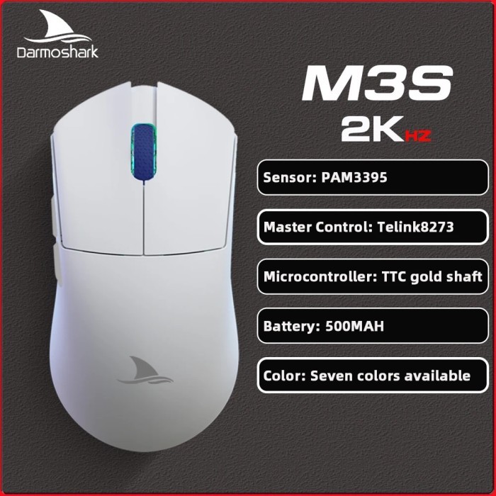 Motospeed Darmoshark M3s Mini 2K Wireless Bluetooth Gaming Mouse