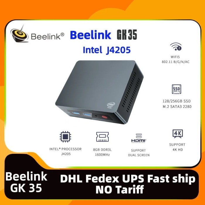 3-7days Global Delivery Beelink GK35 Intel J4205 mini gaming PC 8G