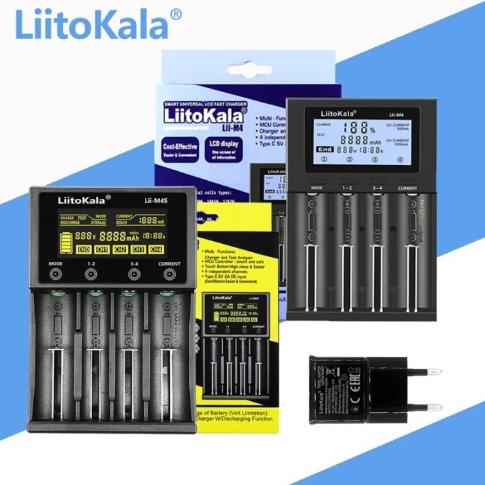 LiitoKala Lii-M4 Lii-M4S Lii-402 Lii-202 Lii-S2 Lii-S4+U1 3.7V 18650