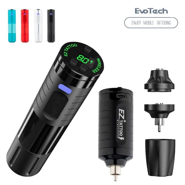 EZ EvoTech Wireless Battery Tattoo Machine Pen EZ Intelligent Chip