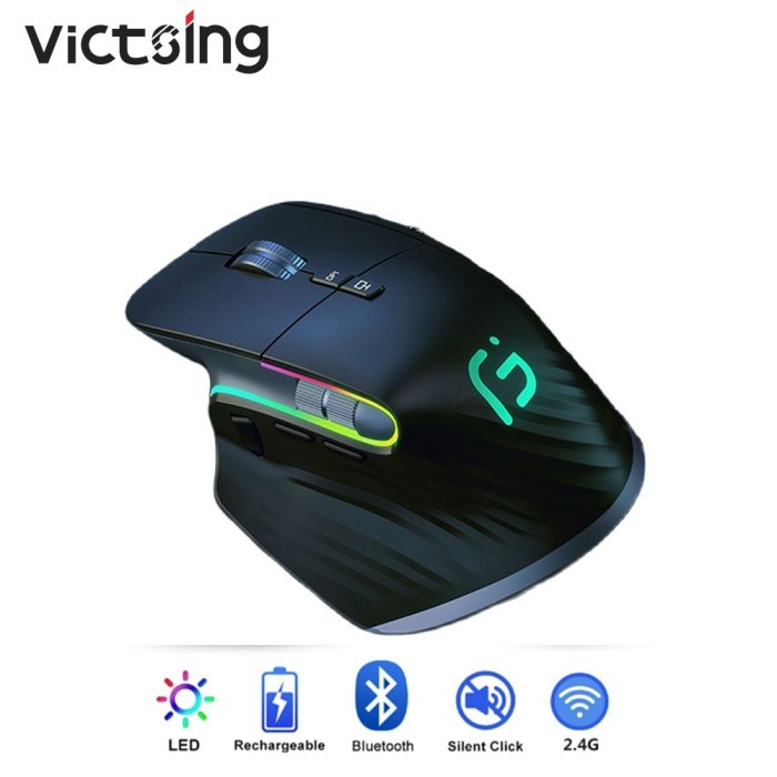 Type C Wireless Mouse Rechargeable Bluetooth Silent Ergonomic