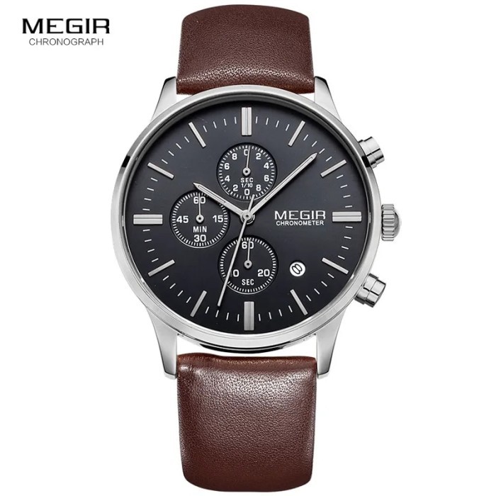 Megir quartz watches men luminous waterproof sports watch man