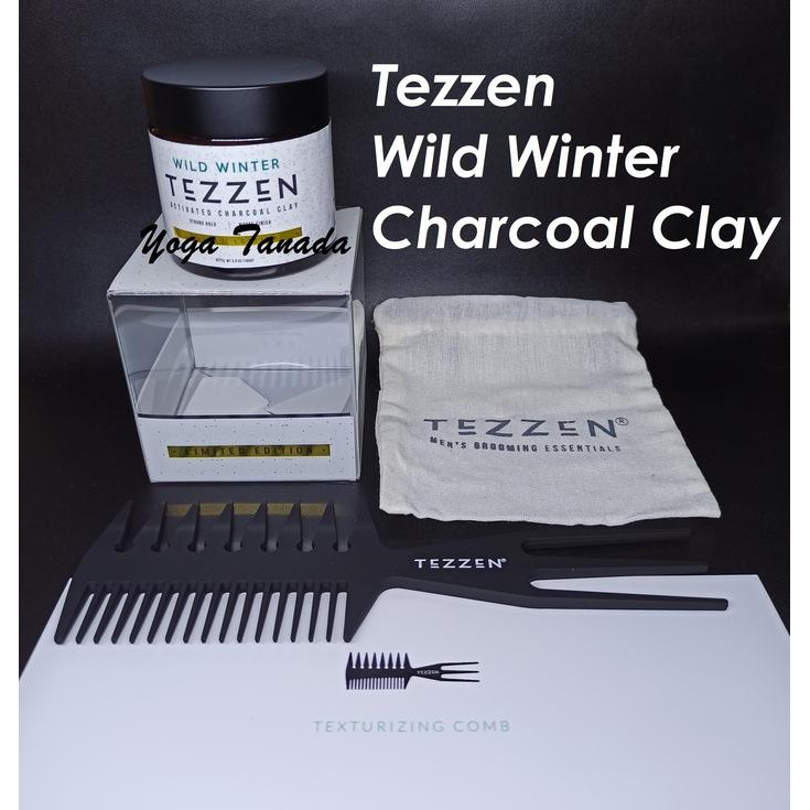 POMADE TEZZEN WILD WINTER ACTIVATED CHARCOAL CLAY LIMITED EDITION
