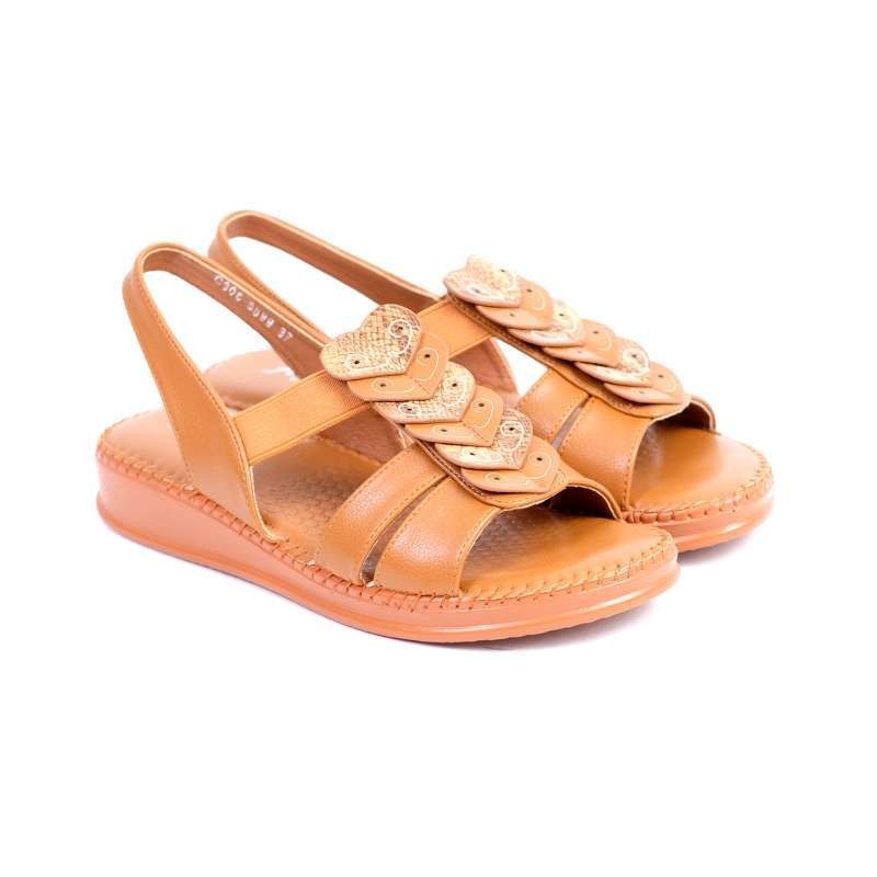Sepatu Sandal Wanita Flats AUSTIN Chrislaure - Camel *