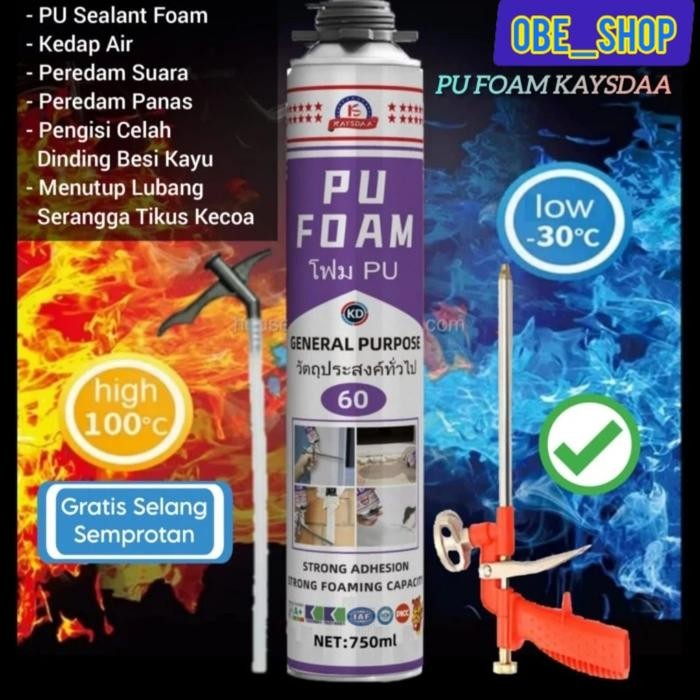 PU Foam Sealant Spray PU Foam Spray Polyurethane Foam Sealant 750Ml