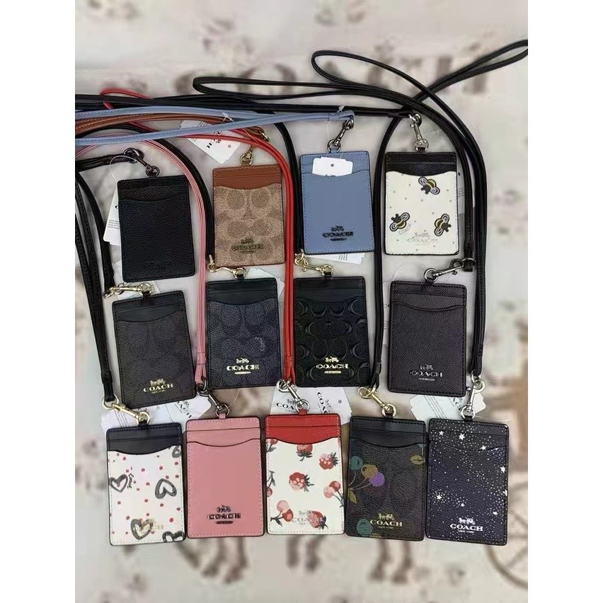 

COACH 3D Metal LOGO Card Holder ID Lanyard Name Tag Employee's Card Work Hang Tag