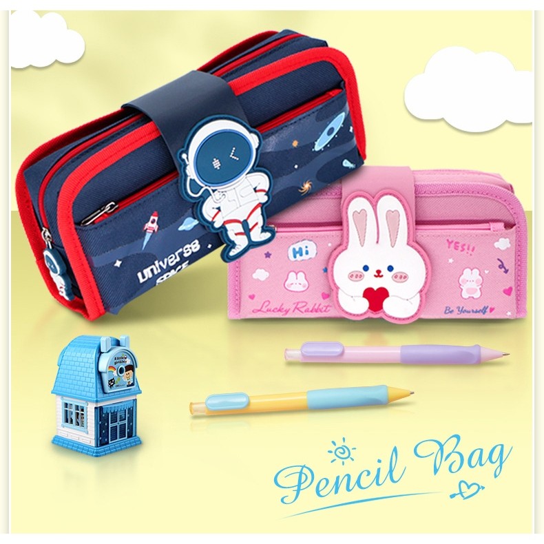 

TXS45 TEMPAT PENSIL 2in1 KOTAK PENSIL TEMPAT PEN KOTAK PEN TEMPAT PENSIL WARNA TKM