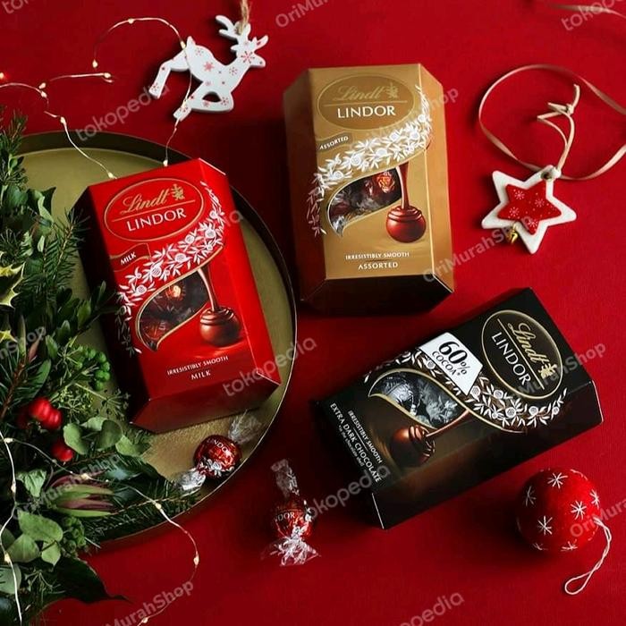 

Coklat Lindt Lindor Chocolate Milk Assorted Dark Cokelat Swiss Import Terlaris
