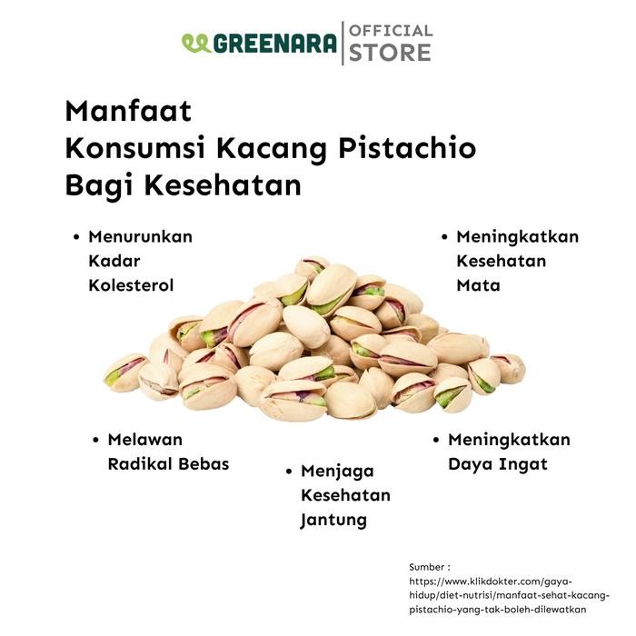 

Greenara Kacang Pistachio Kupas 1kg / Pistachio Kernel Terlaris