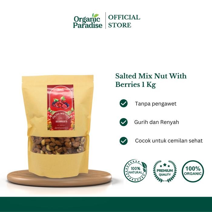 

Salted Mix Nut with Berries 1 Kg / Kacang Campur Mix Berries 1 Kg Terlaris