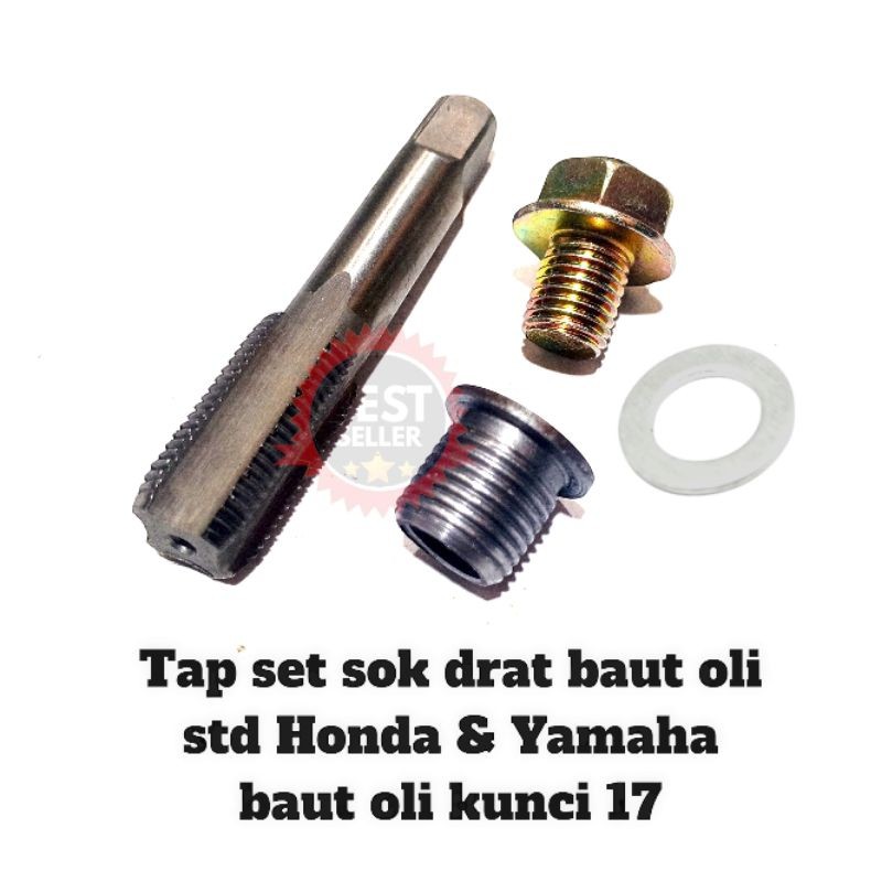 paket tap sok drat bosh Drat m16xm12 Baut Oli dll baut 17 kunci 14 bukan baut 12