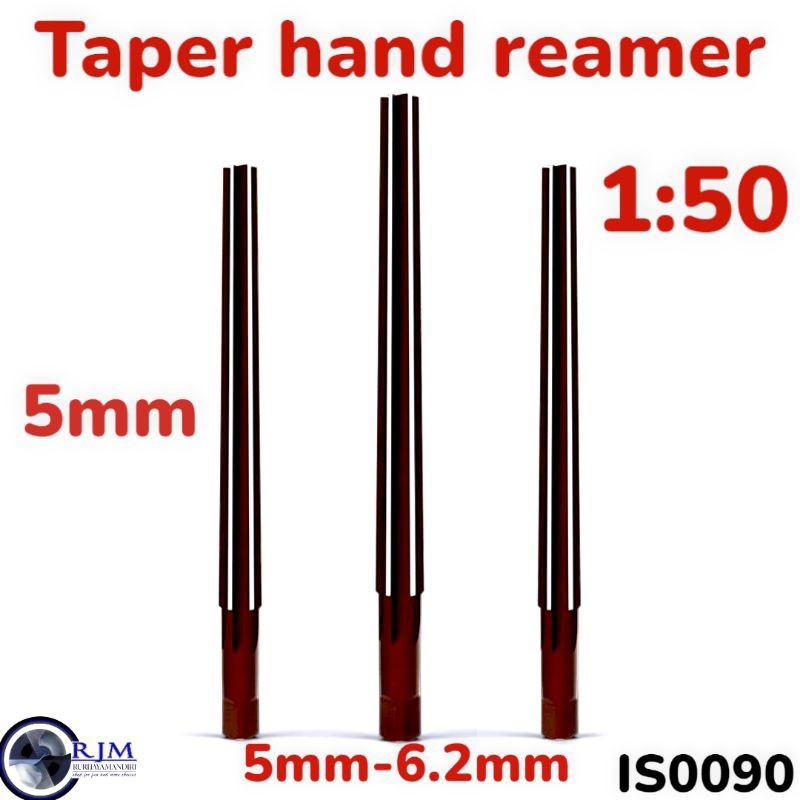 lemer rimer reamer tirus reamer 5mm 1:50 hss bukan carbide nachi