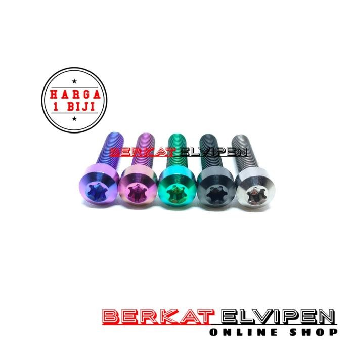 Tuklex- Baut Titanium M8x30 Drat 12 Panjang 30mm 3cm