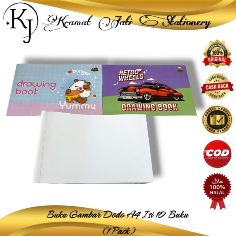 

[READY] Buku Gambar A4 Dodo By Sidu Isi 10 Buku (1 Pack)