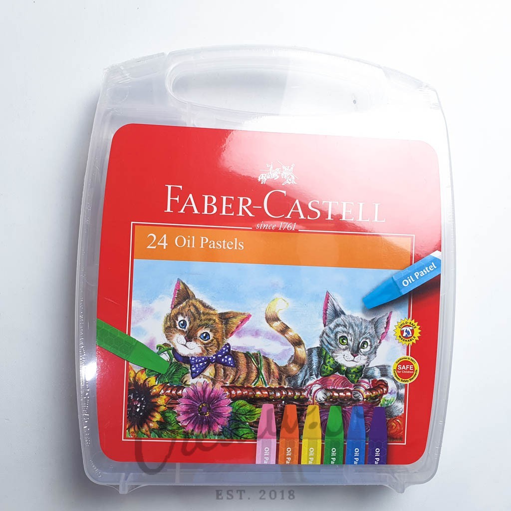 

[READY] FABER CASTELL Oil Pastel Set 24 Warna Transparan Crayon