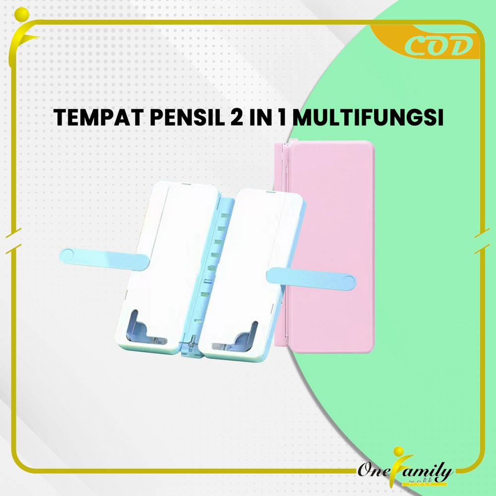 

JH8 ONE-A73 Tempat Pensil 2IN1 Multifungsi dengan Tatakan Buku dan Papan Tulis Praktis / Kotak
