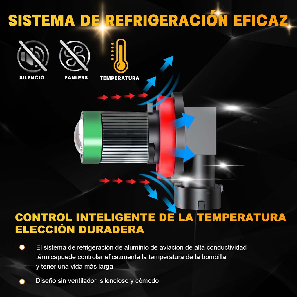 New H11 Led Lens 1:1 Wireless H11 H8 H9 Led Projector Car Headlight Plug&Play Mini Lens Projector