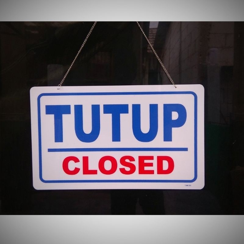 

JH8 Akrilik sign board buka tutup / acrylic open closed