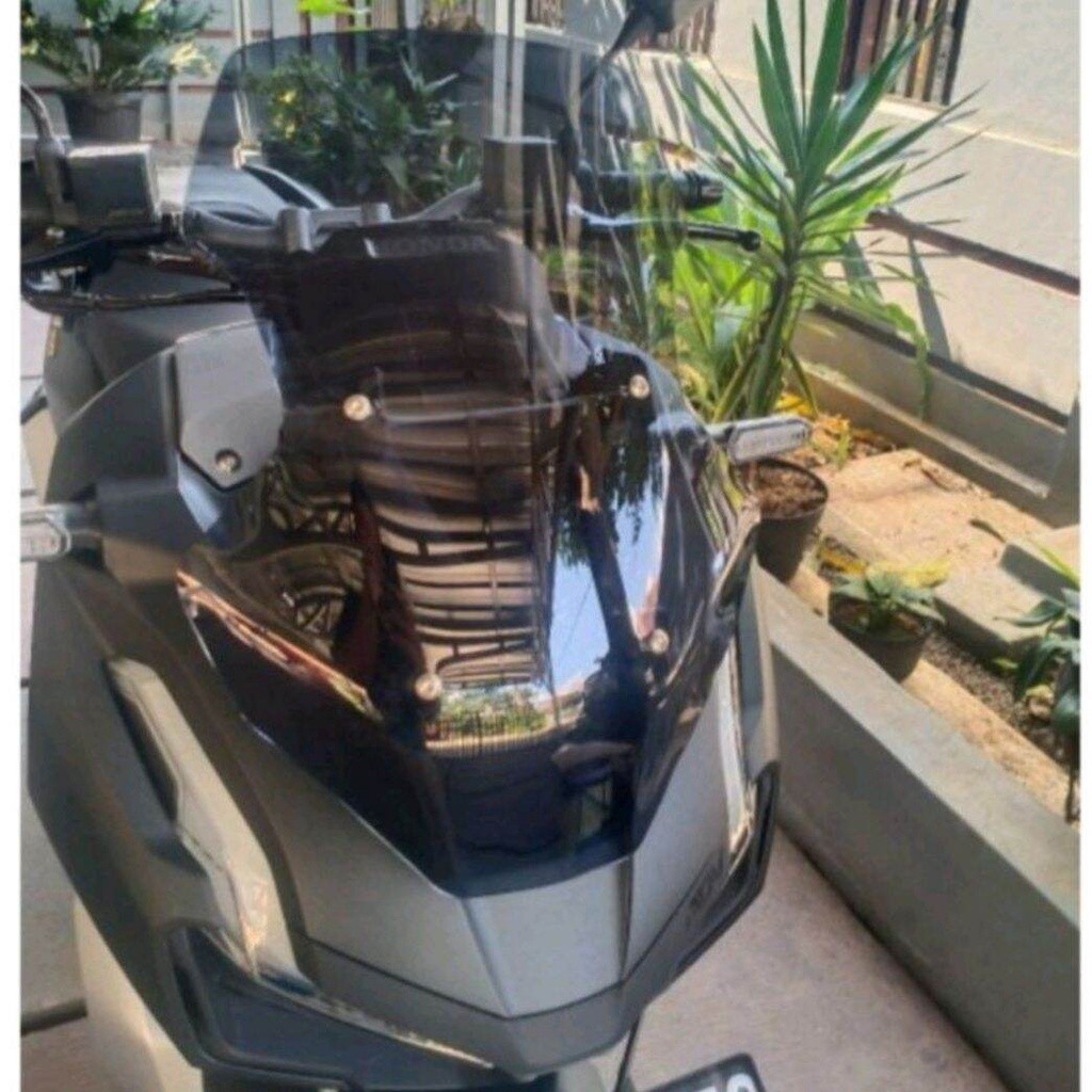 VISOR WINDSHIELD HONDA ADV 150 ADV 160 MODEL STANDAR ORI ORIGINAL SMOKE RAYBEN HITAM DOFF CLEAR