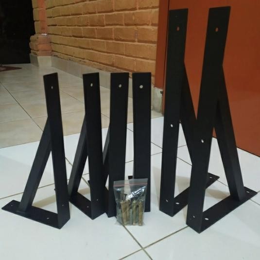 Siku L Besi Dinding - Support Rak Besi L