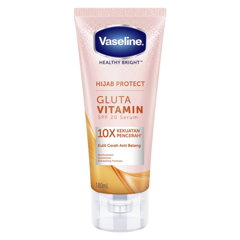 Vaseline Hijab Bright SPF 20 pa++ even tone rreshing serum Hand Body Lotion 180 ml