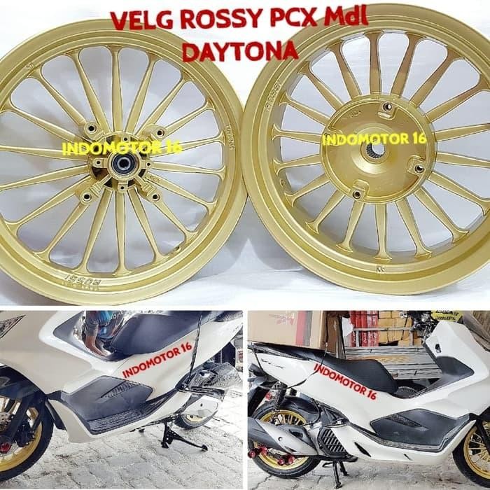 VELG HONDA PCX LOKAL BY ROSSY MODEL DAYTONA GOLD