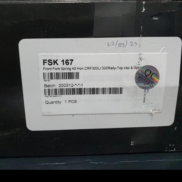 FORK OHLINS HONDA CRF RALLY ORIGINAL FSK123/167 OHLINS CRF250 300