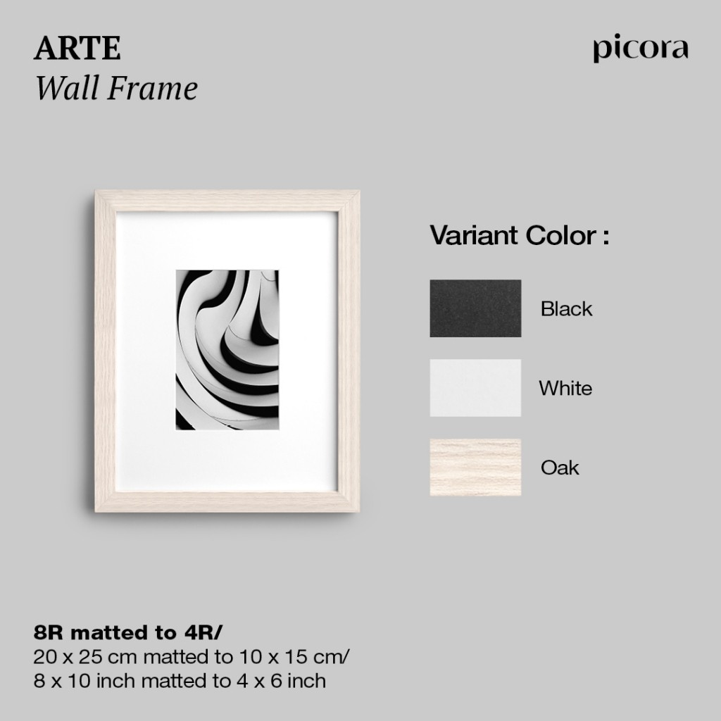 PICORA ARTE Wall Frame 20x25cm 8R/4R Pigura Bingkai Foto Dinding