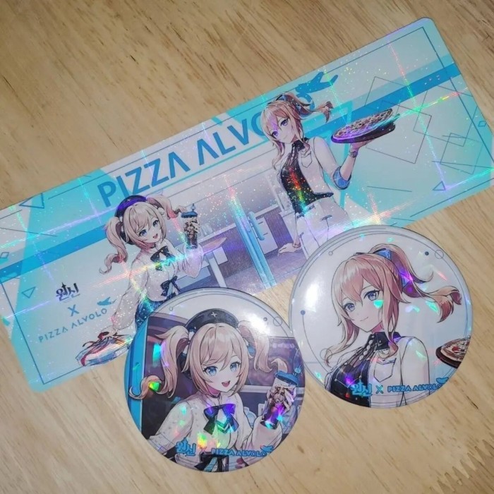 Anime Game PIZZA ALVOLO X Genshin Impact Cosplay Barbara Jean Golden