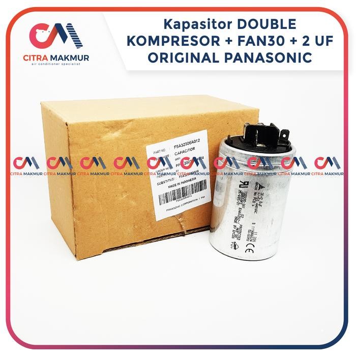 New Kapasitor Ac Panasonic Double 30 + 2 Uf Epcos Kompresor Original