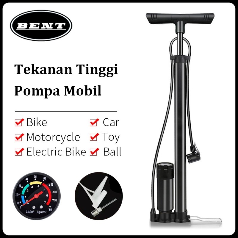 ORIGINAL Pompa Angin / Tekanan Tinggi Pompa Ban Mobil Pengukur Tekanan Ban Sepeda Motor Portable