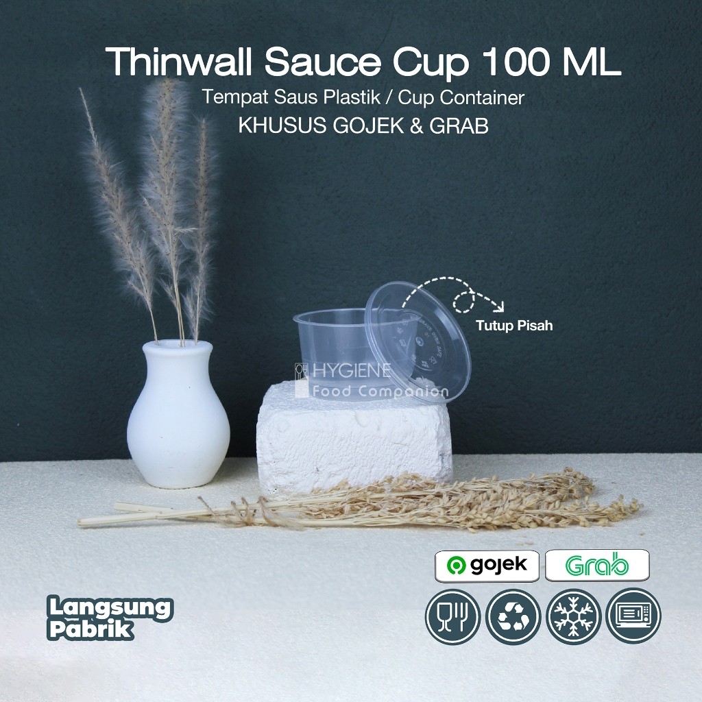 TEMPAT CUP PUDING 100ML CONTAINER - THINWALL CUP PUDING 100ML