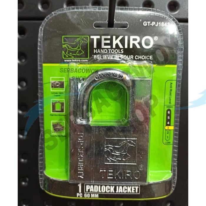 Fixco- Tekiro Gembok Jaket 60 mm Gembok Putih Jacket Tekiro Termurah