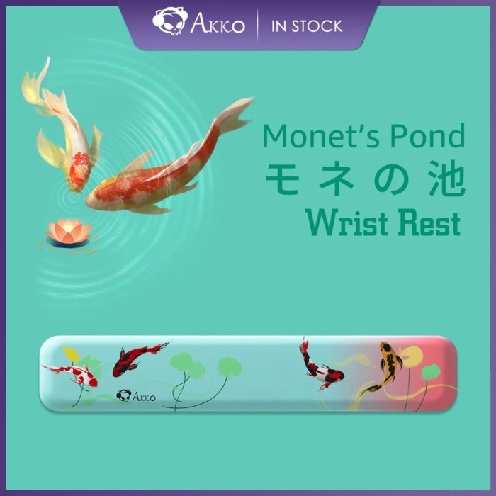 Akko Monet's Pond Wrist Rest Ergonomics Memory Foam Keyboard Wrist