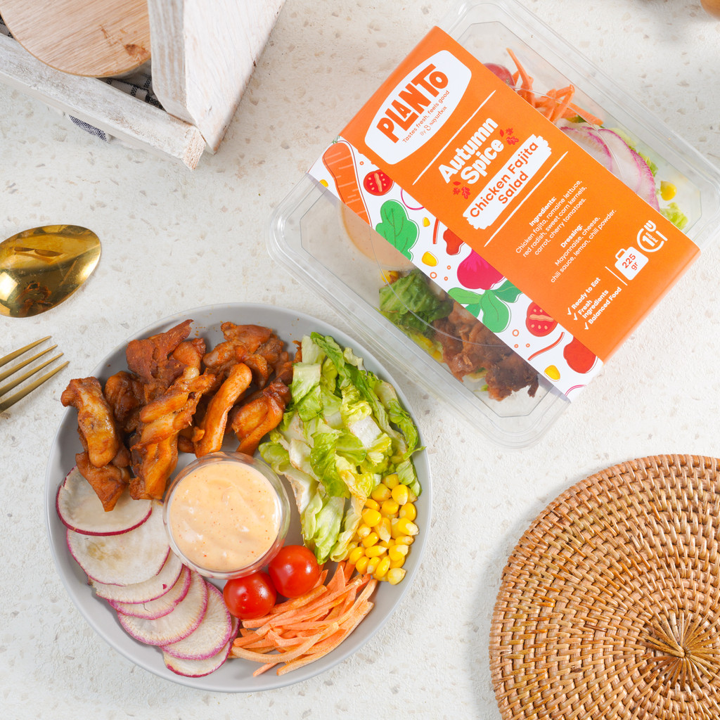 

Planto Chicken Fajita Spicy Cheese Salad 1 box