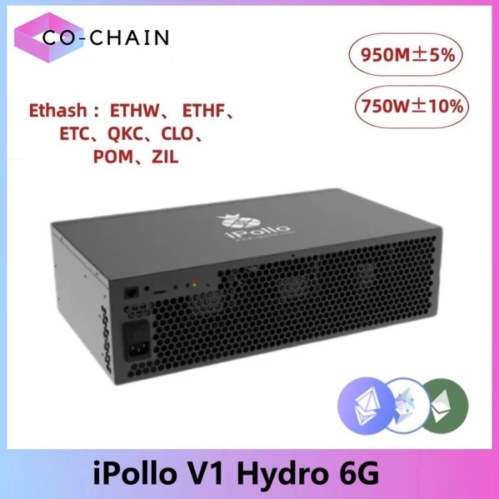 iPollo V1 Hydro 950MH/s 750W Mute Home Miner Digital Currency ETC ZIL